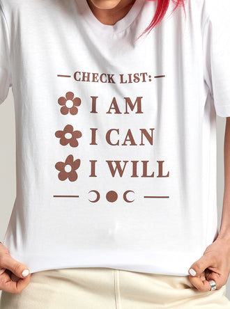 Brown Checklist Classic T-Shirt