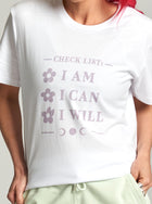 Purple Checklist Classic T-Shirt